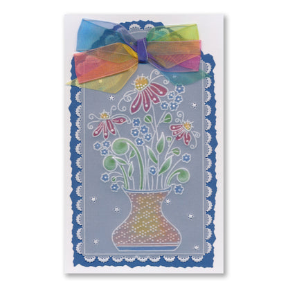 Tina's Springtime Flowers Just to Say A6 Groovi Plate