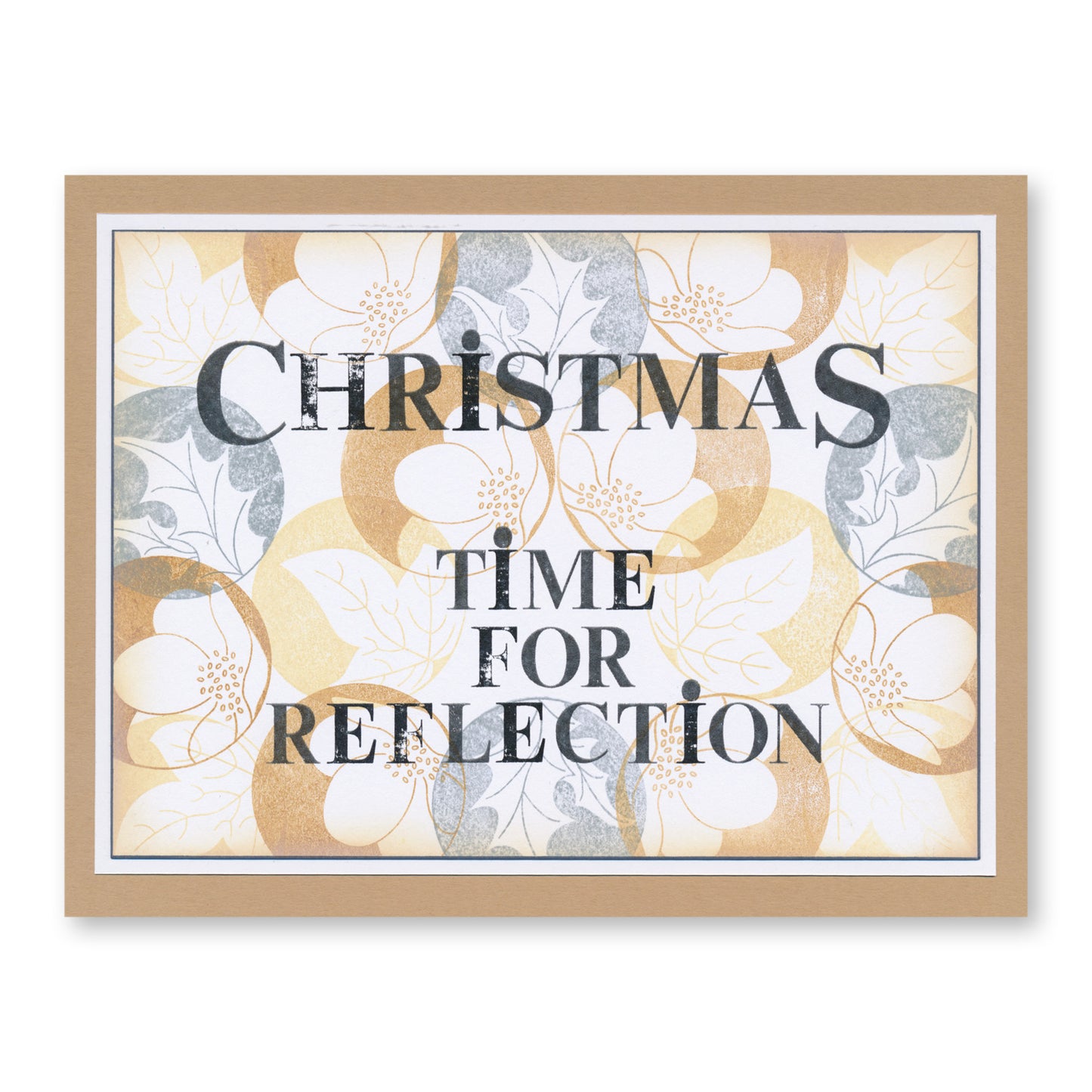 Linda's Christmas Floral Rounds A5 Stamp & Mask Duo with Framework Circles 7" x 7" Stencil