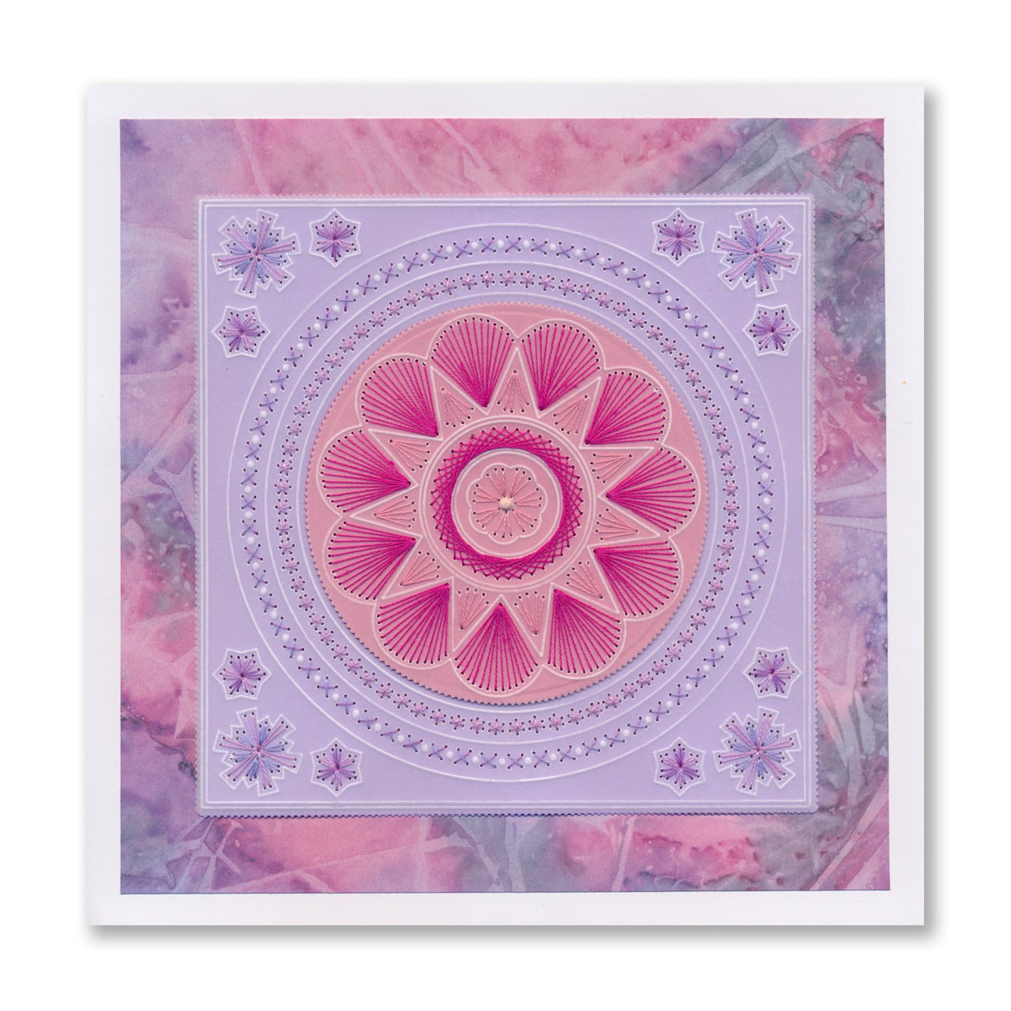 Tina's Embroidery Flowers A5 Square Groovi Plate