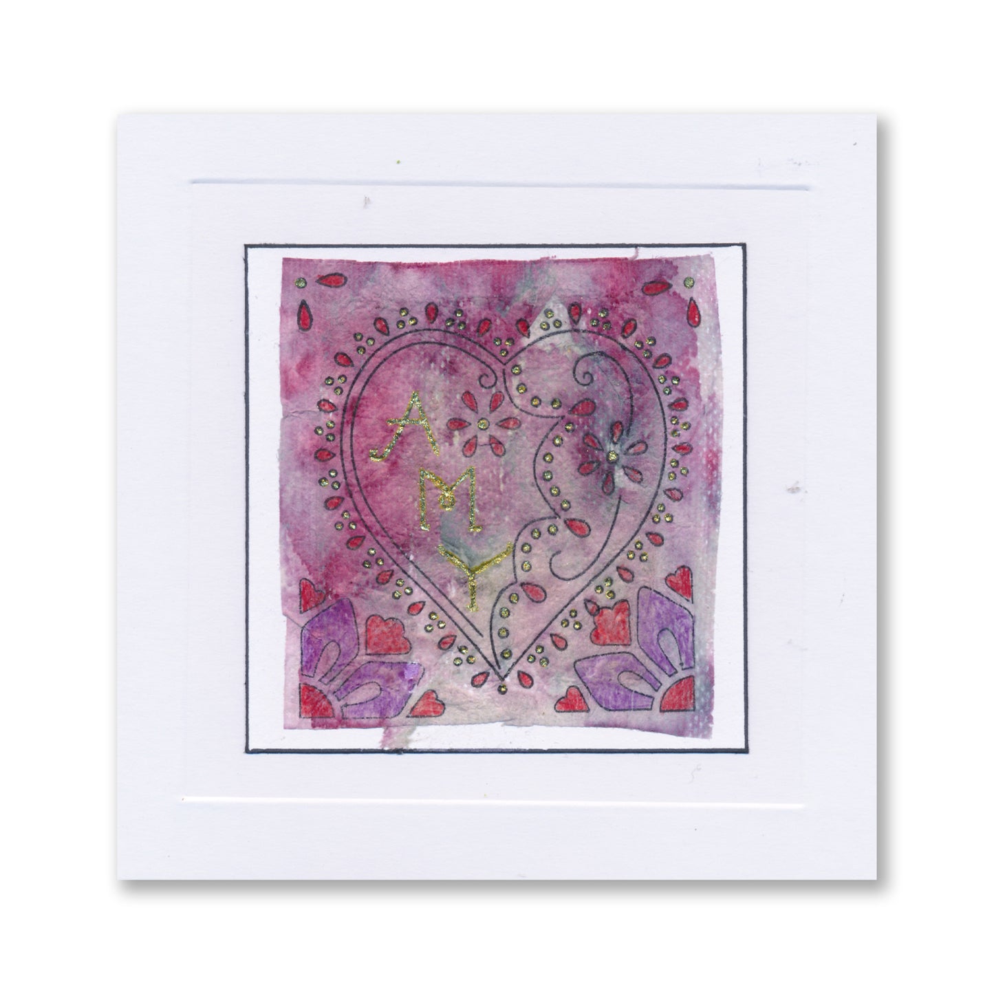Barbara's Loving Heart A5 Stamp & Mask Set
