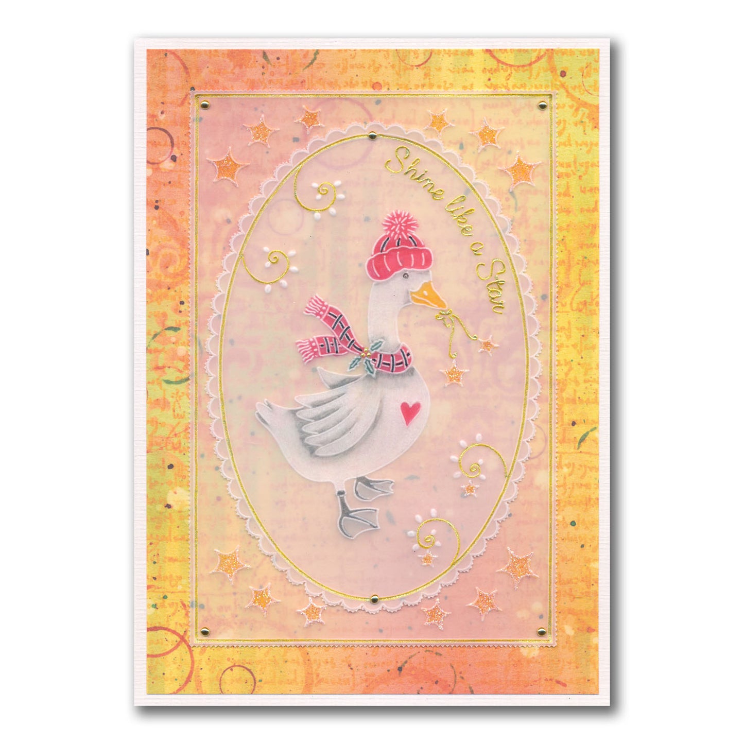 Linda's Christmas Goose A5 Square Groovi Plate