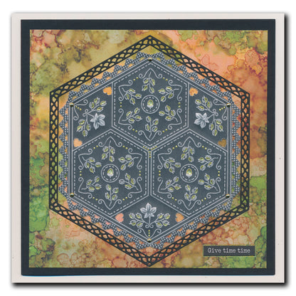 Jazz's Autumn Leaves Frame A5 Square Groovi Plate