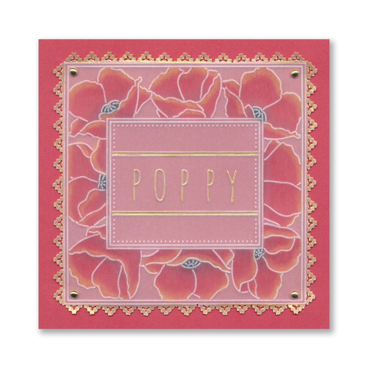 Floral Frame & Sentiments A6 Square Groovi Plate Collection