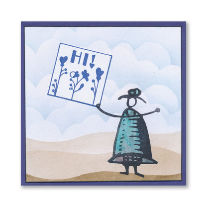 KISS by Clarity - Tina's Flowers Sampler A4 Stamp Set