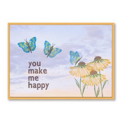 Barbara's Dotted Butterflies A5 Stamp Set