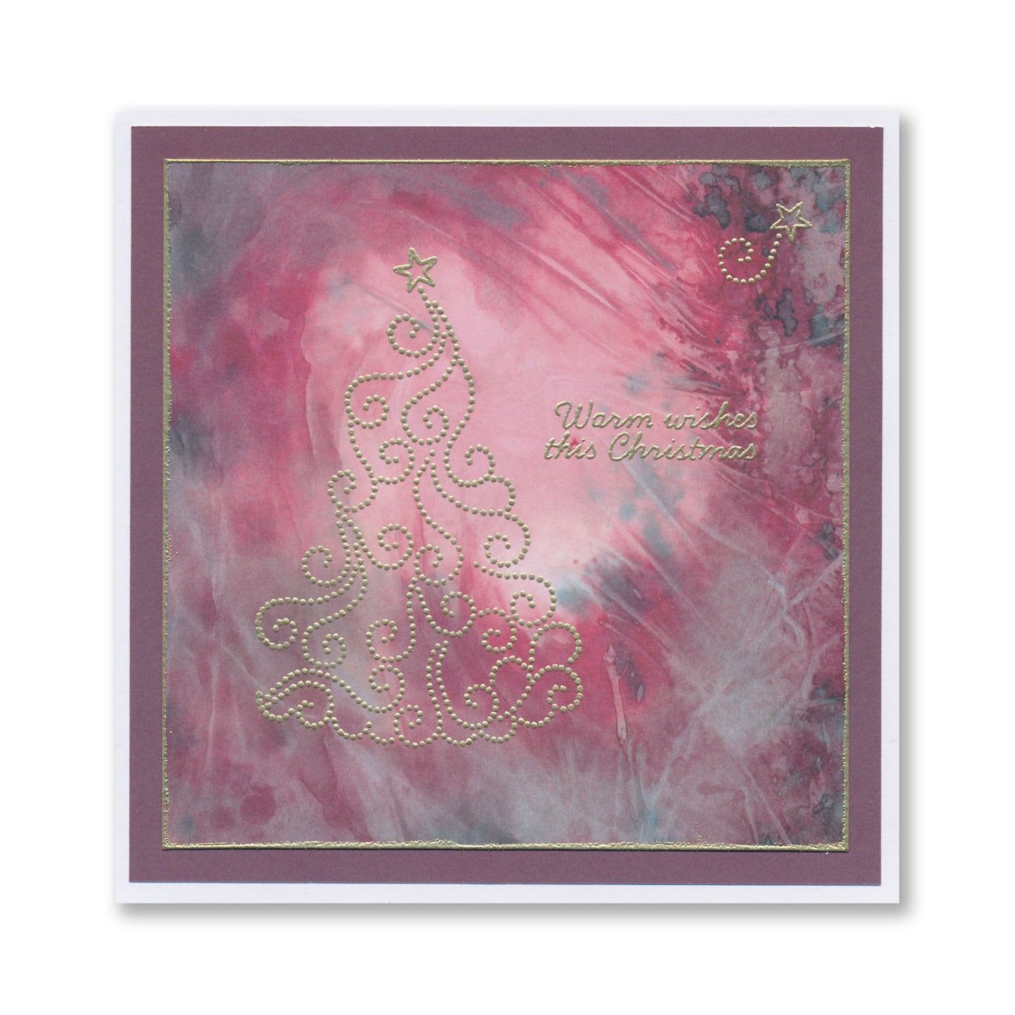 Linda's Swirly Christmas Tree - Christmas Compendium A6 Stamp Set