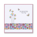 KISS by Clarity - Tina's Flowers Sampler & Thinking of You Flowers A4 & A7 Stamp Duo