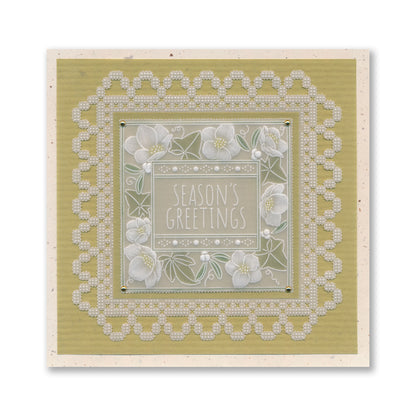 Festive Frame & Sentiments A6 Square Groovi Plate Collection
