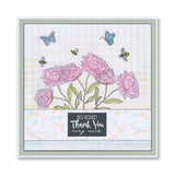 Linda's Peony A6 Stamp & Mask Set