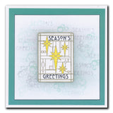 Art Nouveau Christmas Stars & Holly A5 Stamp Set