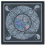 Barbara's SHAC Circular Decorative Frames - Beauty, Love & Peace 7" x 7" Stencil Trio
