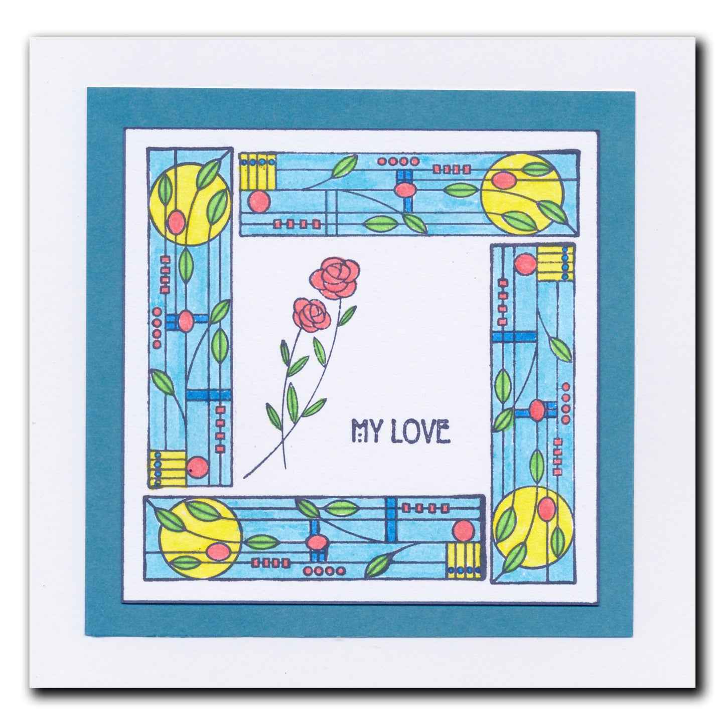 Bijou Art Nouveau Collection A4 Stamp Set