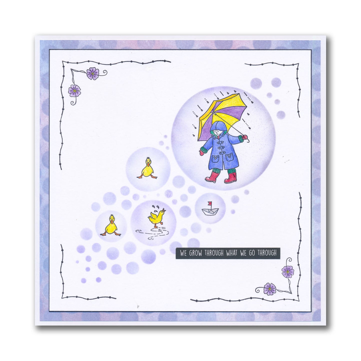 Linda's Bijou Children Through the Seasons - Spring A5 Stamp Set