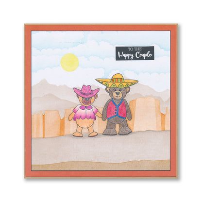 BIP the Bear Characters A5 Square Stamp & Mask Collection with FREE A4 Stencil worth £8.49