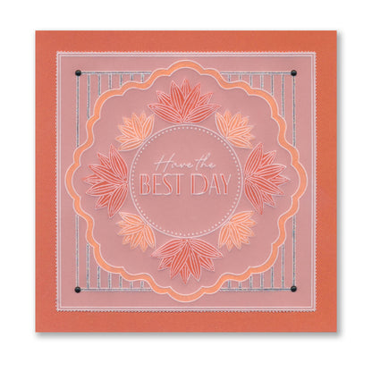 Flower Girls & Sentiments A4 Groovi Plate