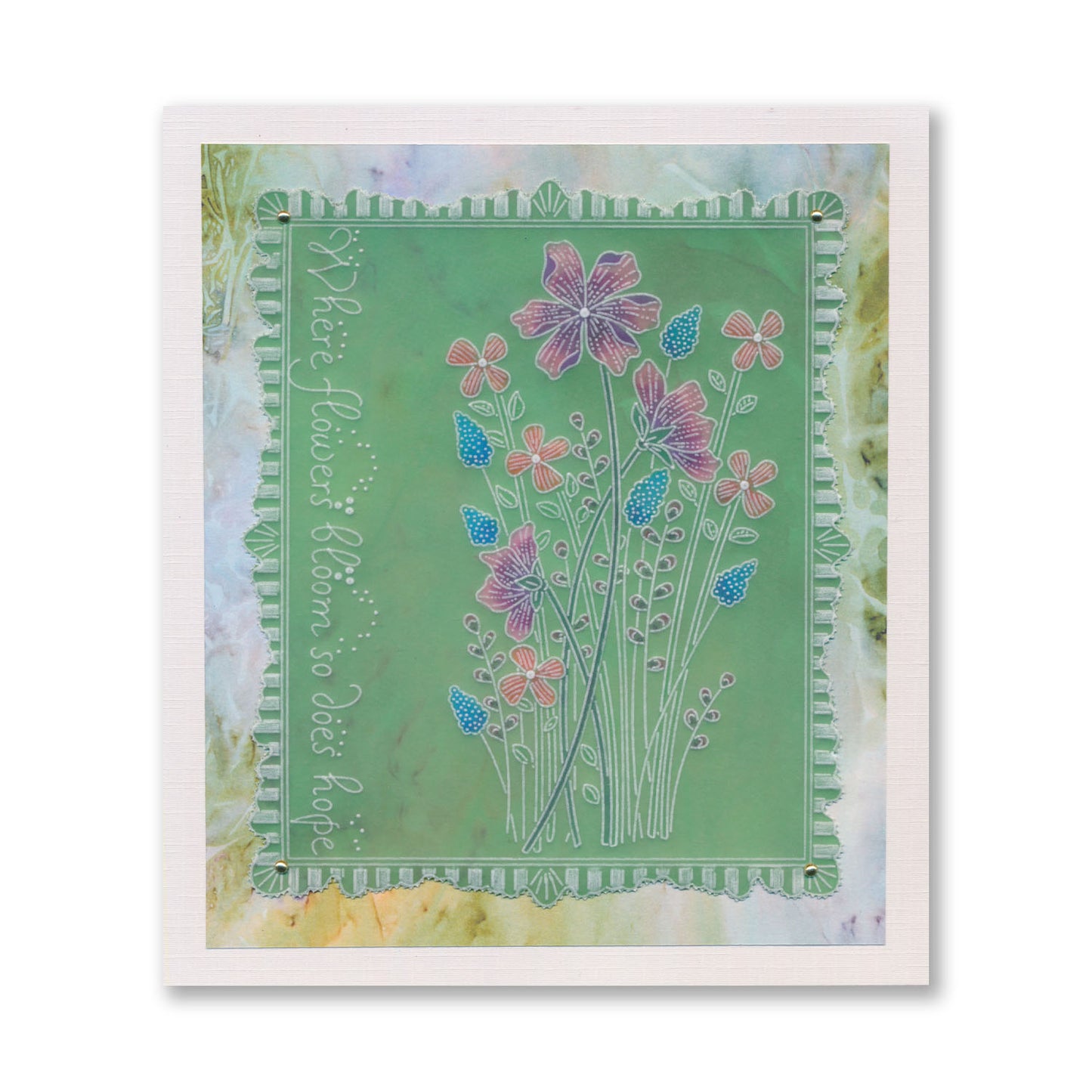 Floral Spray A6 & Spacer Groovi Plate Collection