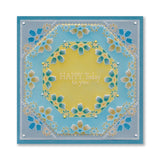 Tina's Happy Today Floral Sampler A4 Groovi Plate