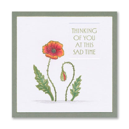 Tall Art Deco Sentiments A5 Stamp Set
