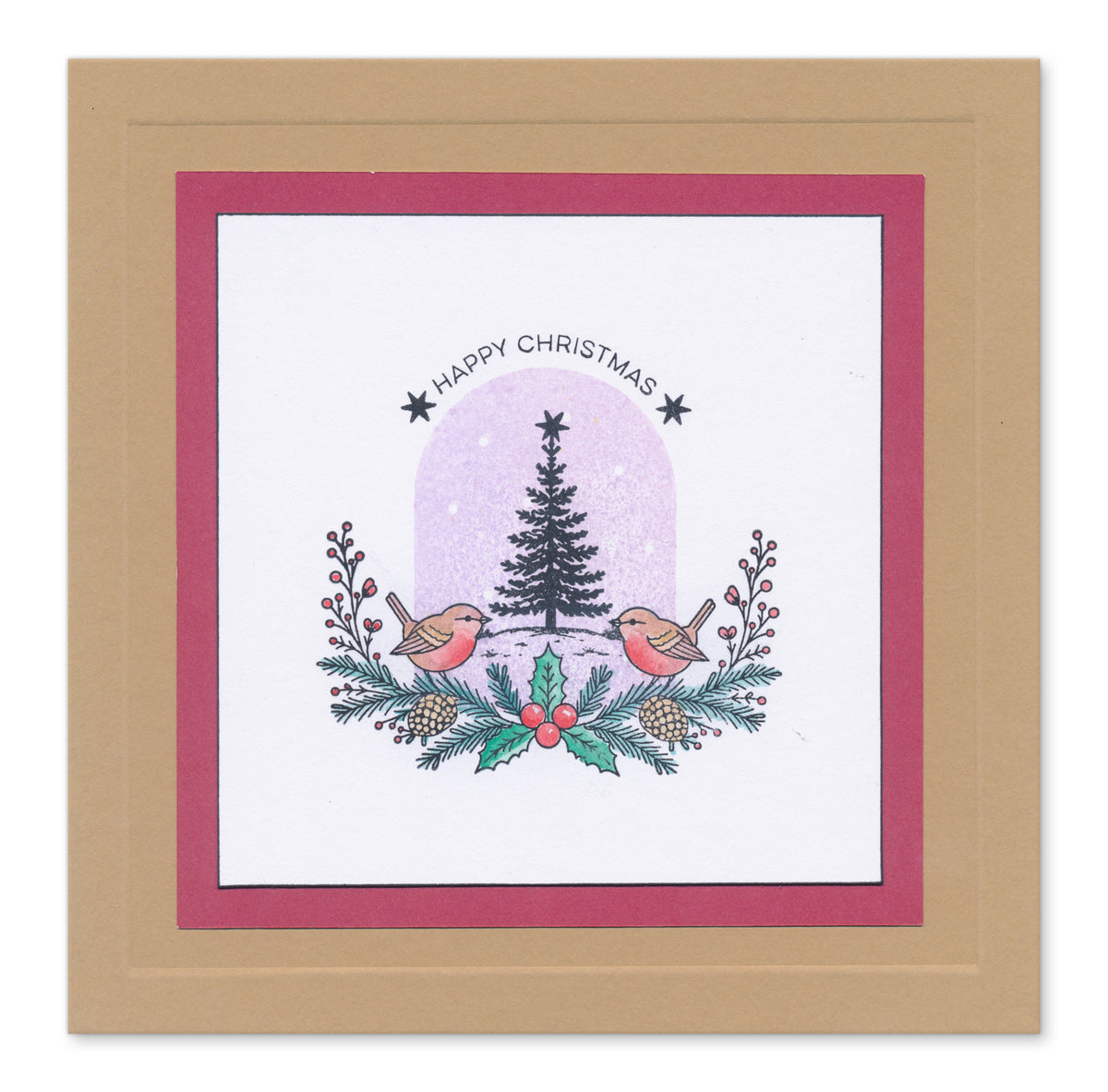 Winter Elements A5 Stamp Set With 6 x Printed Composition Swatches