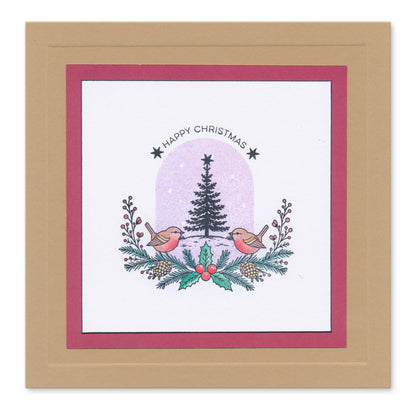 Winter Elements A5 Stamp Set With 6 x Printed Composition Swatches