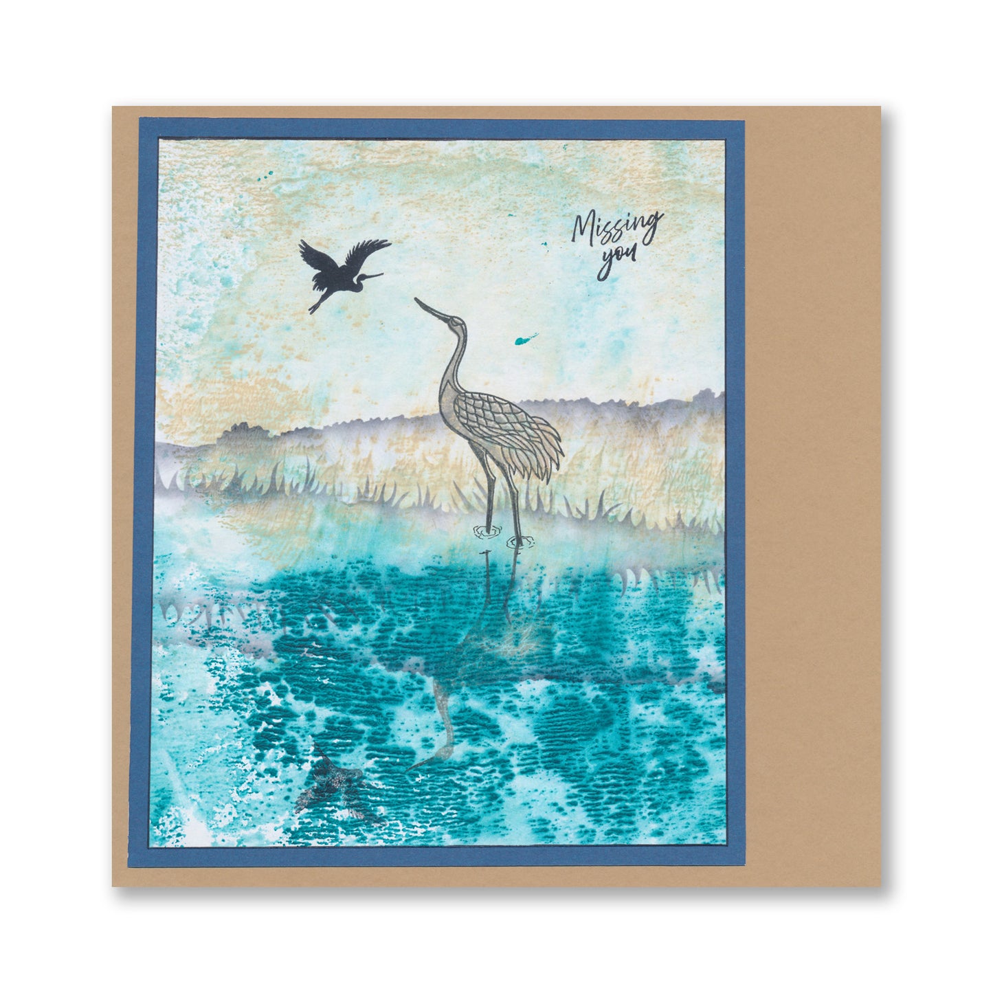 Japanese Cranes - Silhouettes A5 Stamp & Mask Set