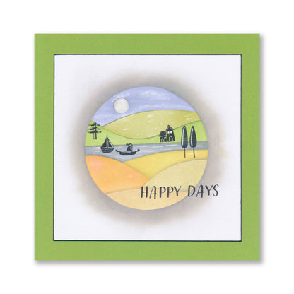 Mega Build a Landscape - Folk Art A5 Stamp Set