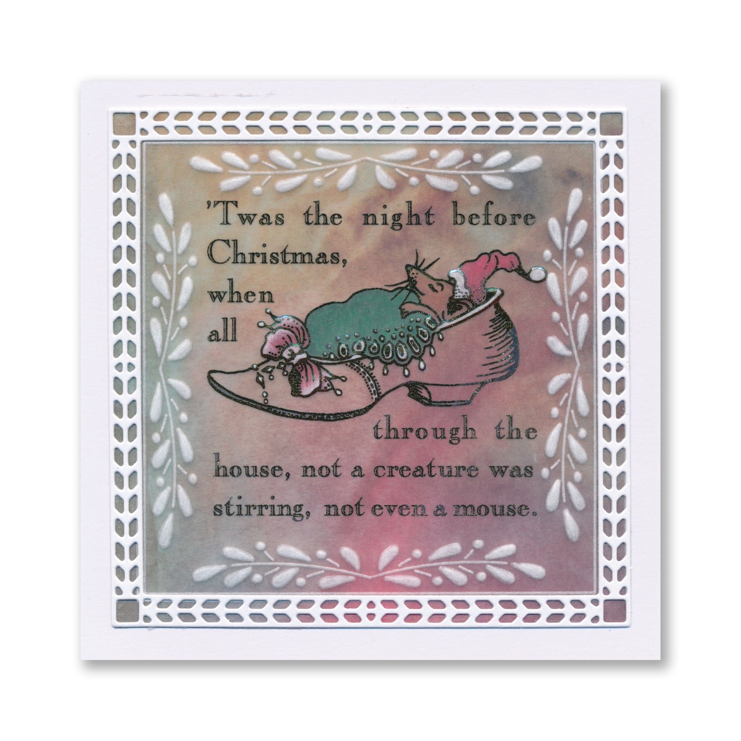 Twas the Night Printed Parchment & 5" x 5" Blank Journal