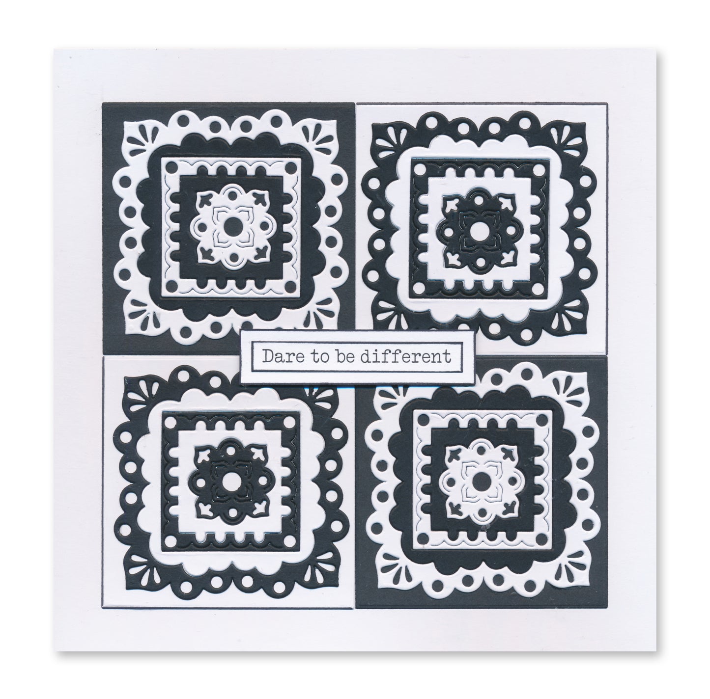 Mini Mandala Squares Clarity Fresh Cut Die Collection