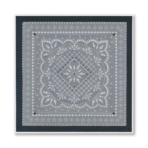 Snowflake - Christmas French Lace Midi Groovi Plate