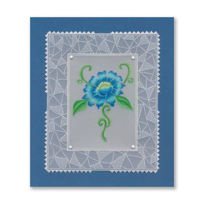 Linda's Richelieu Lace A5 Square Groovi Plate Collection