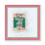 Ani's Folk Art - Home Is Where the Heart Is - Two Way Overlay A5 Slim Stamp & Embedder Set