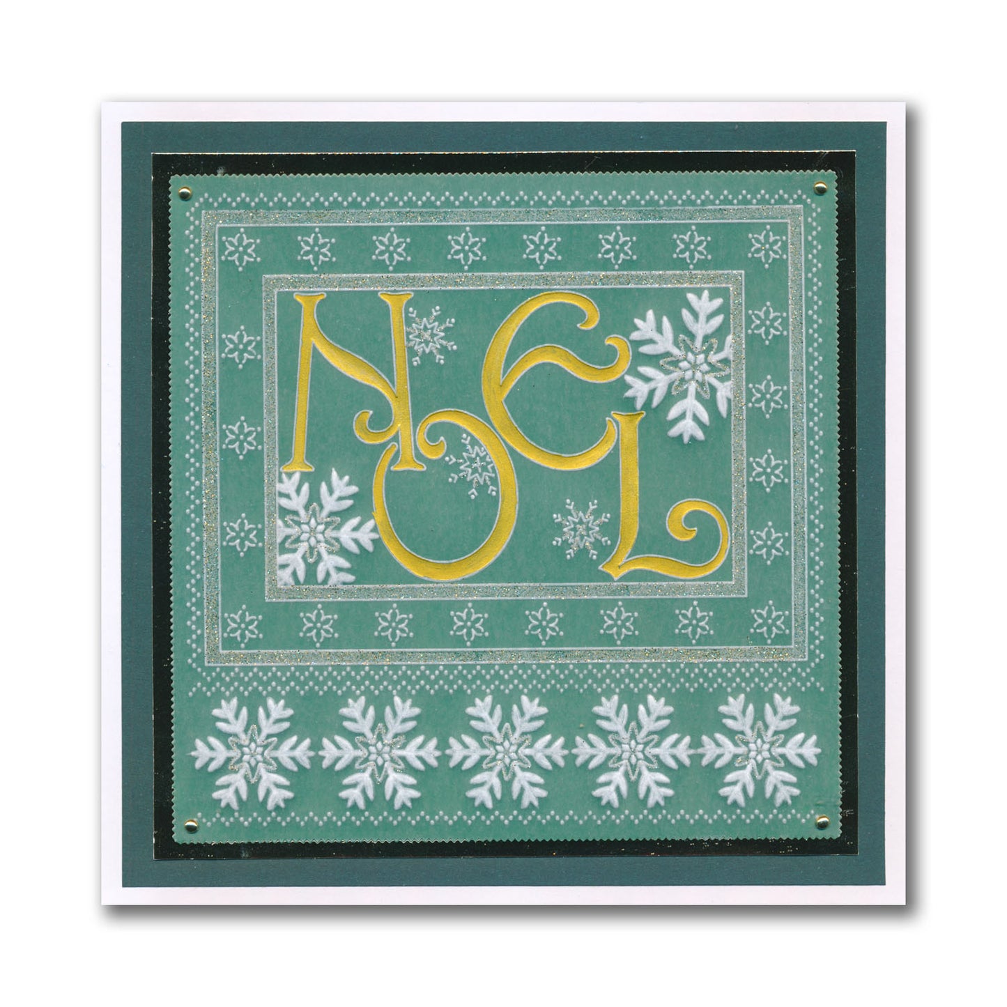 Linda's A Touch of Christmas A5 Square Groovi Plate Collection with FREE A5 Parchment Worth £10.49