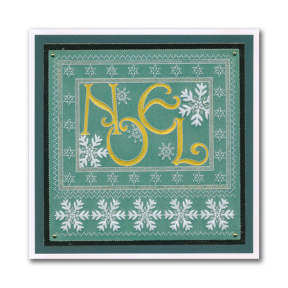 Linda's A Touch of Christmas A5 Square Groovi Plate Collection with FREE A5 Parchment Worth £10.49