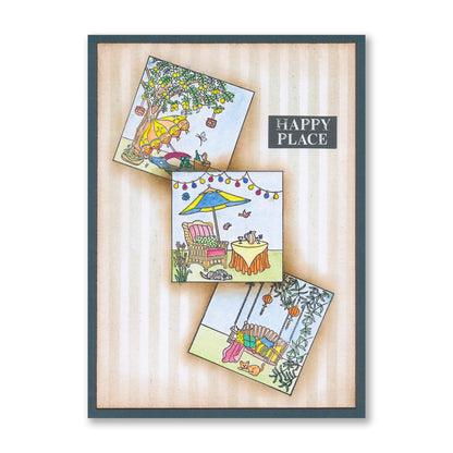 Linda's Summer Sampler A4 Stamp Set & FREE 5" x5" Mega Mount worth £5.25