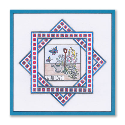 Linda's Summer Sampler A4 Stamp Set & FREE 5" x5" Mega Mount worth £5.25