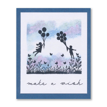 Wee Friends & Family Silhouettes - Life in Miniature A5 Stamp Set