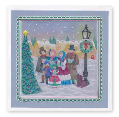 Linda's Carol Singers - Enchanted Christmas A5 Square Groovi Plate