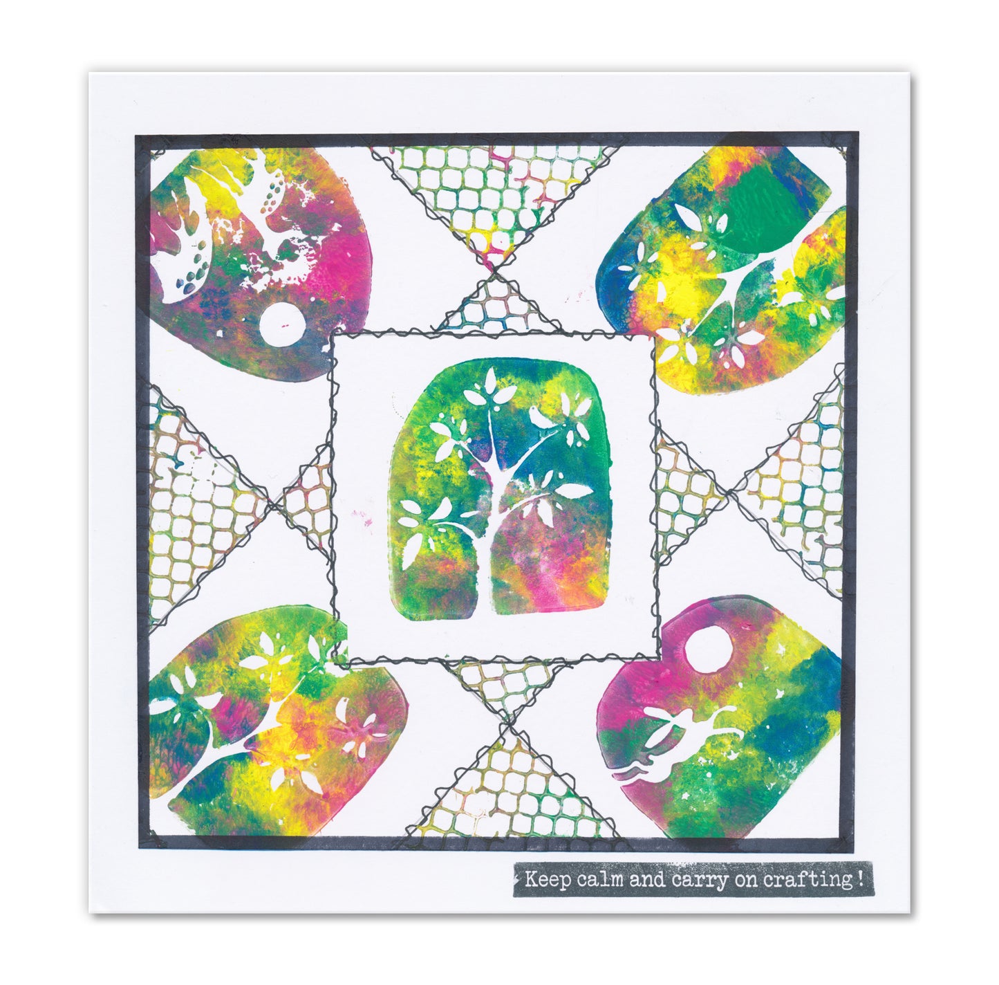 Barbara's Woodland Art Blocks A6 Square Stamp & Embedders Collection