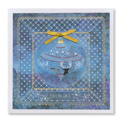 Barbara's Bijou Christmas Baubles A5 Groovi Plate