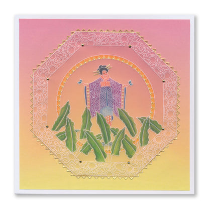 Barbara's SHAC Geisha Doodle A5 Groovi Plate