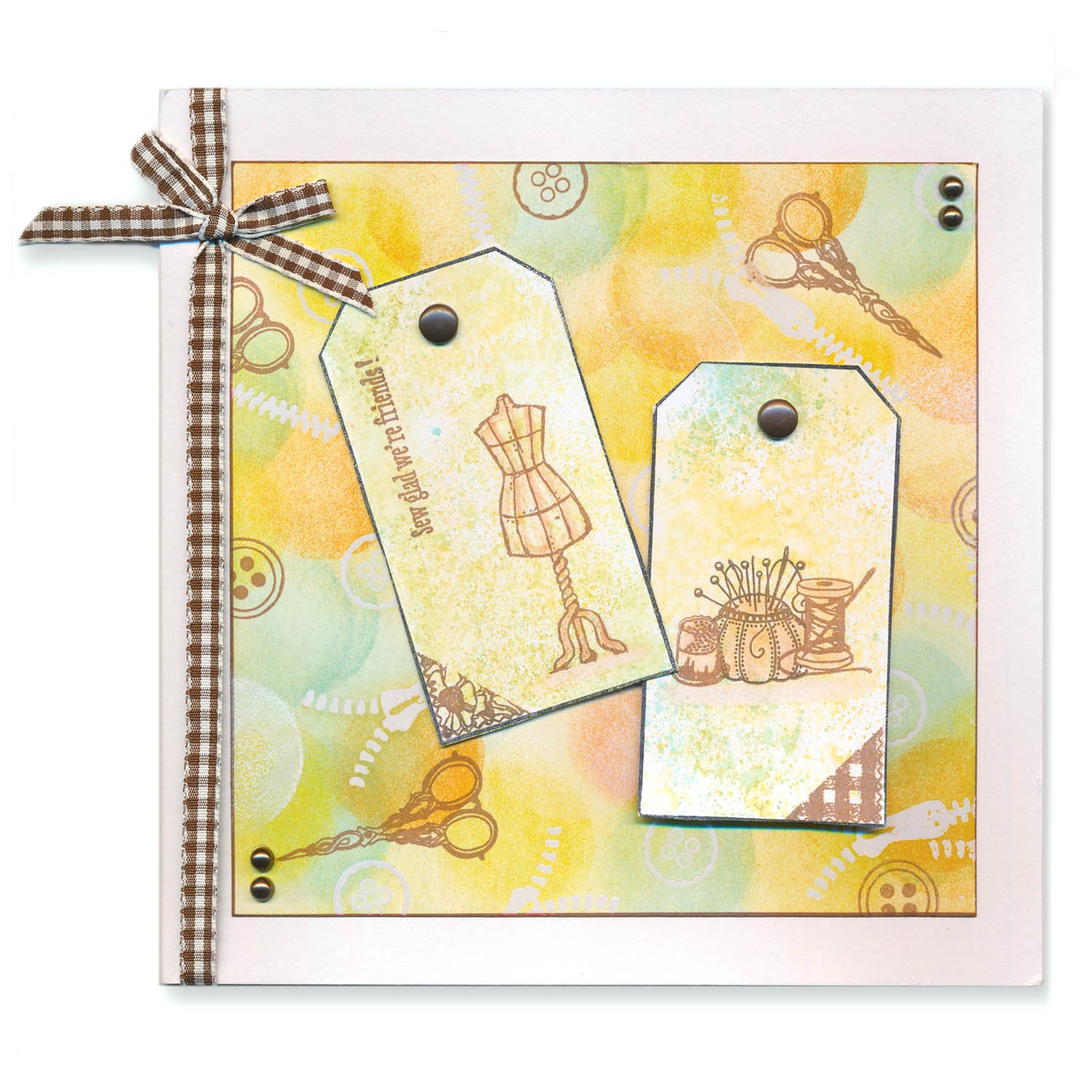Mini Hobbies - Haberdashery A5 Square Stamp Set