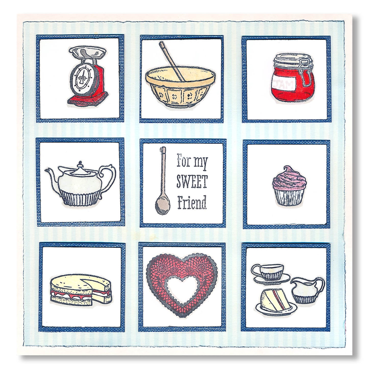 Mini Hobbies - Baking A5 Square Stamp Set