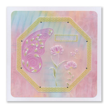 Leafy Swirl Butterfly A6 Groovi Plate