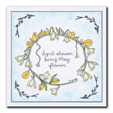 Barbara's SHAC Tulips & Snowdrops Framer A5 Square Stamp Set