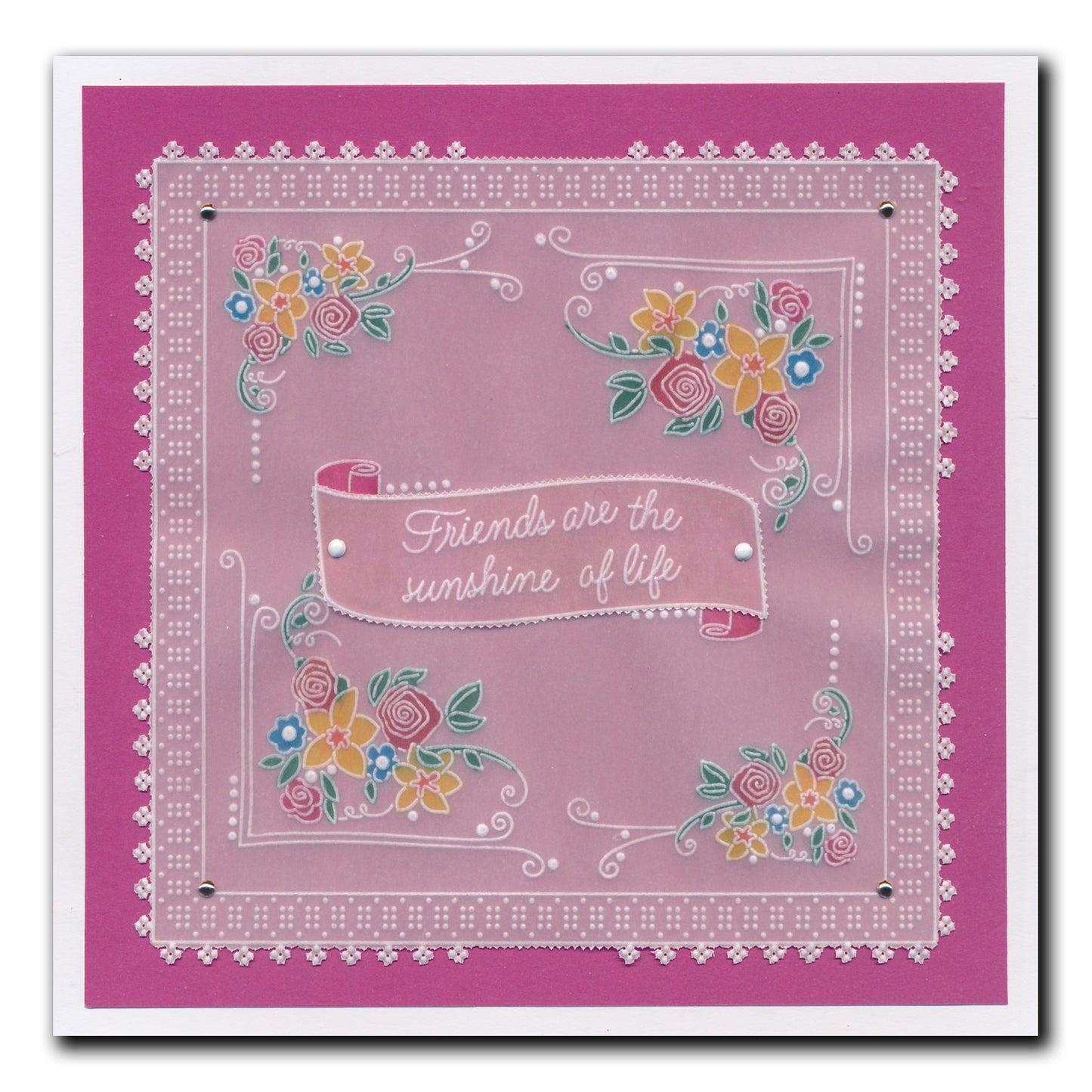 Barbara's SHAC Flower Framer A5 Square Groovi Plate