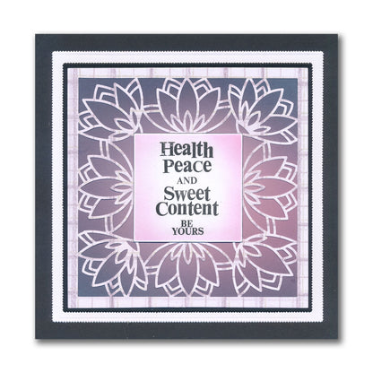 Japanese Peace Square Aperture Framer Die Set