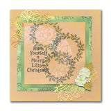 Merry Little Christmas - Slow Down with Clarity Quotes Set 4 A5 Square Stamp Set