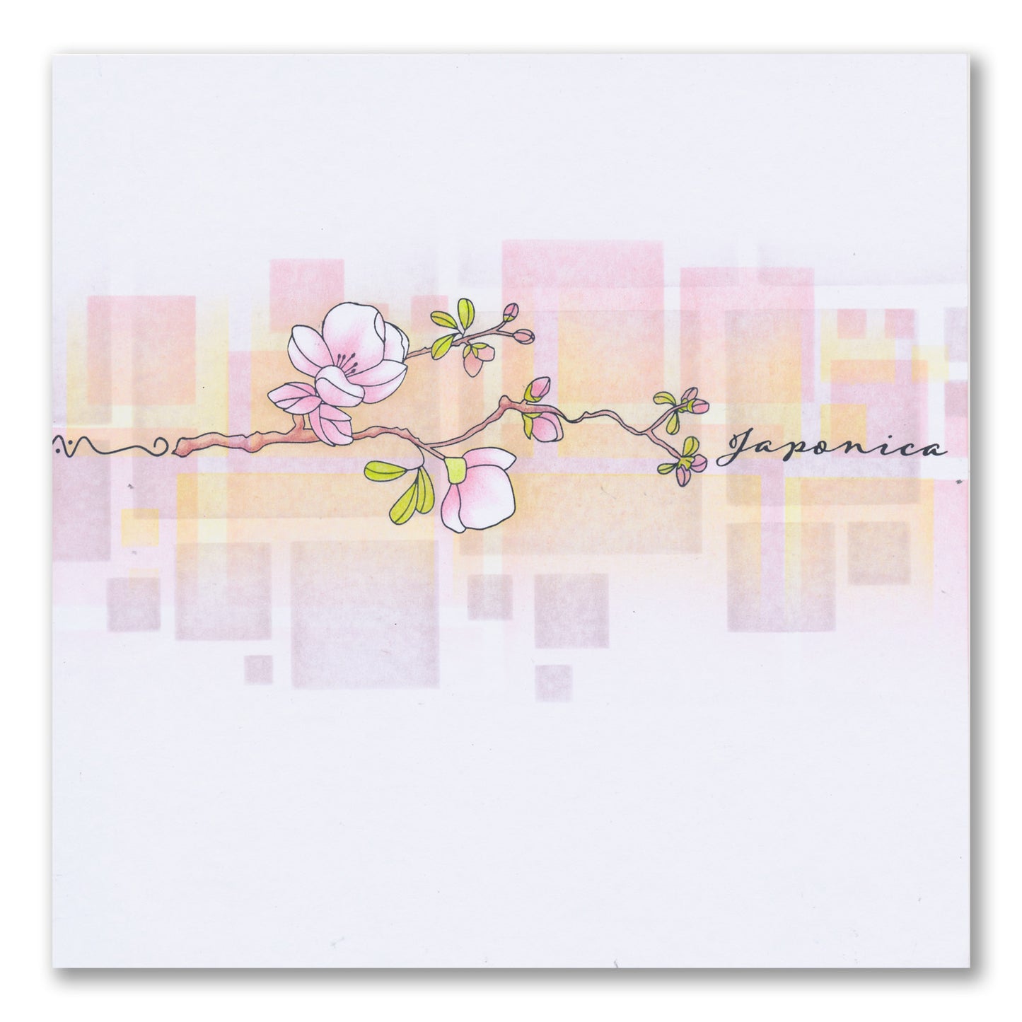 Abstract Rectangles Aperture Mat A4 Stencil