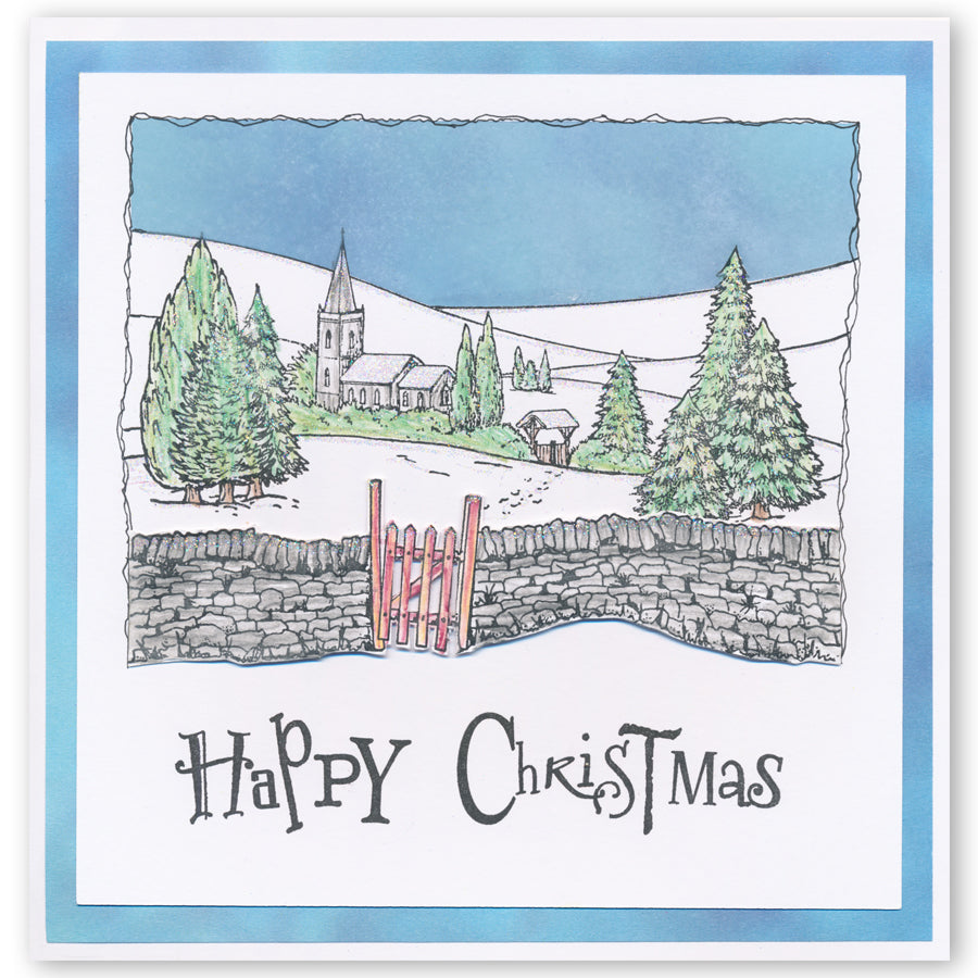 Jayne's Winter Scenes A5 Square Stamp & Mask Collection