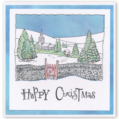 Jayne's Winter Scenes A5 Square Stamp & Mask Collection